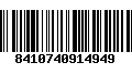 Código de Barras 8410740914949