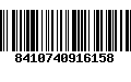 Código de Barras 8410740916158