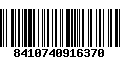 Código de Barras 8410740916370