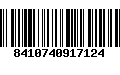 Código de Barras 8410740917124