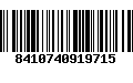 Código de Barras 8410740919715