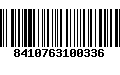 Código de Barras 8410763100336
