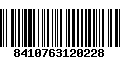 Código de Barras 8410763120228