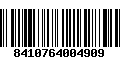 Código de Barras 8410764004909