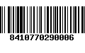 Código de Barras 8410770290006