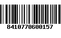 Código de Barras 8410770600157