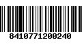 Código de Barras 8410771200240