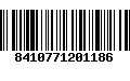 Código de Barras 8410771201186