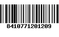 Código de Barras 8410771201209