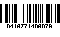 Código de Barras 8410771400879