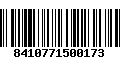 Código de Barras 8410771500173