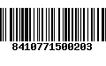 Código de Barras 8410771500203