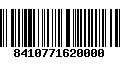 Código de Barras 8410771620000