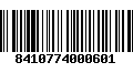 Código de Barras 8410774000601