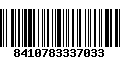 Código de Barras 8410783337033