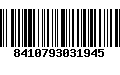 Código de Barras 8410793031945