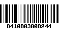 Código de Barras 8410803000244