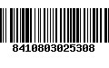 Código de Barras 8410803025308