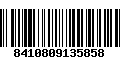 Código de Barras 8410809135858