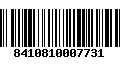 Código de Barras 8410810007731