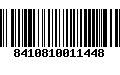 Código de Barras 8410810011448