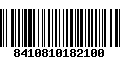 Código de Barras 8410810182100