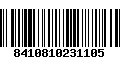 Código de Barras 8410810231105