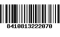 Código de Barras 8410813222070