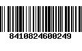 Código de Barras 8410824600249