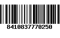 Código de Barras 8410837770250