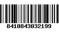 Código de Barras 8410843032199