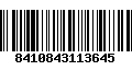 Código de Barras 8410843113645