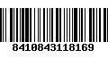 Código de Barras 8410843118169