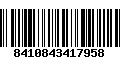 Código de Barras 8410843417958