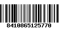 Código de Barras 8410865125770