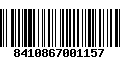 Código de Barras 8410867001157