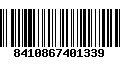 Código de Barras 8410867401339