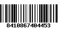 Código de Barras 8410867404453