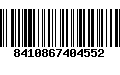 Código de Barras 8410867404552