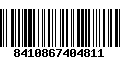 Código de Barras 8410867404811