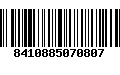 Código de Barras 8410885070807