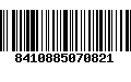 Código de Barras 8410885070821