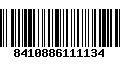 Código de Barras 8410886111134