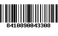 Código de Barras 8410890043308