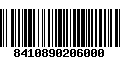 Código de Barras 8410890206000