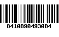 Código de Barras 8410890493004