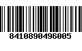 Código de Barras 8410890496005