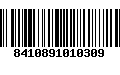 Código de Barras 8410891010309