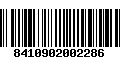 Código de Barras 8410902002286