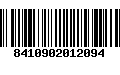 Código de Barras 8410902012094